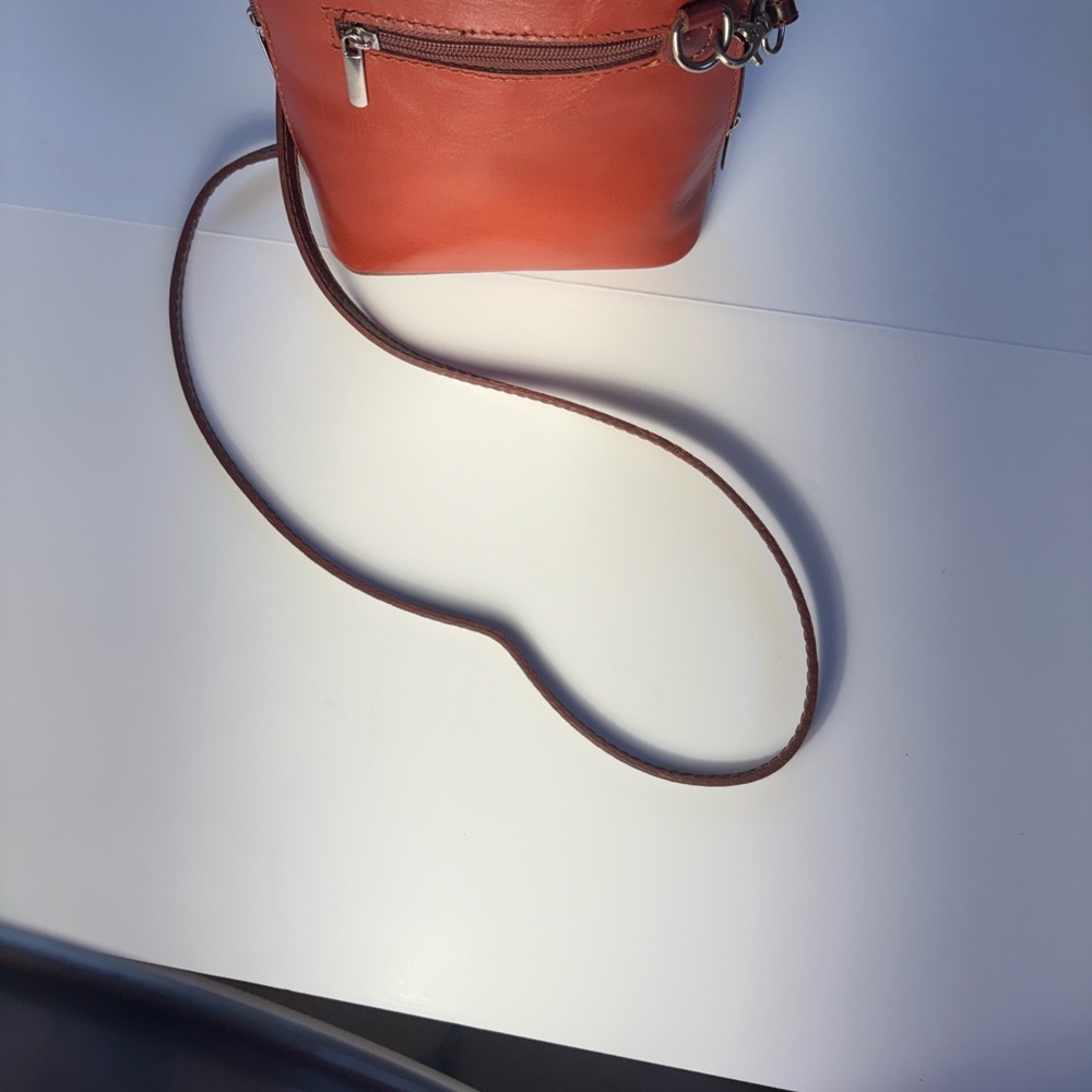 Vera Pelle LH Moda NWOT made in Italy Leather Crossbody Bag - Picture 8 of 8